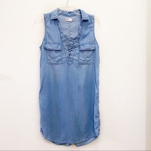 SO Light Blue Denim Mini Dress
